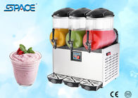 Table Top Commercial Frozen Drink Slush Machine 3 Bowl Stainless Steel Material