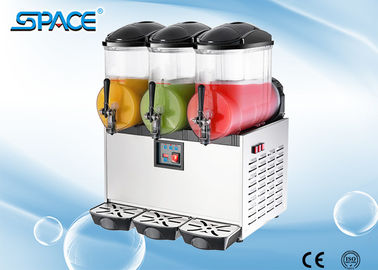 220V Triple Heads Frozen Granita Slush Machine 3x12L Output Food Grade Materials