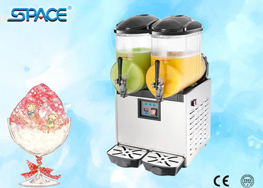 220V Commercial Slush Machine Frozen Drink Maker With 2 Tank Single Phase