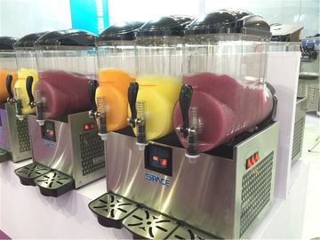 220V Commercial Slush Machine Frozen Drink Maker With 2 Tank Single Phase