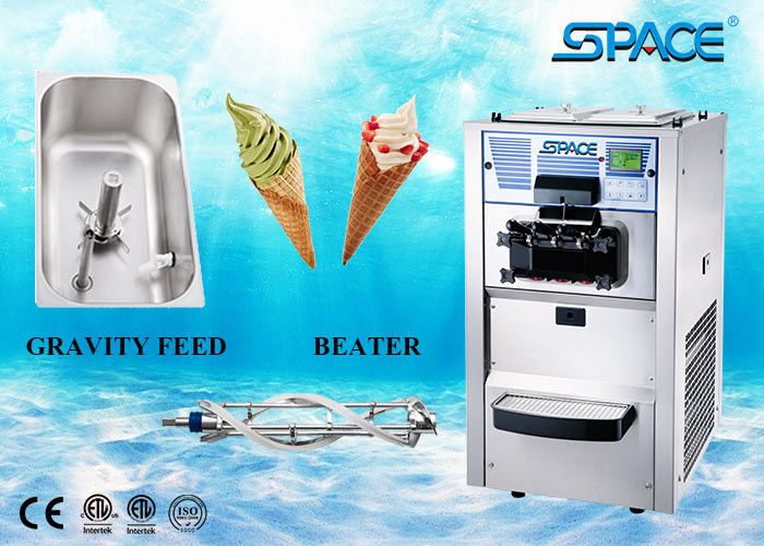 2+1 Mixed Flavours Professional Soft Serve Ice Cream Maker Stainless Steel Body
